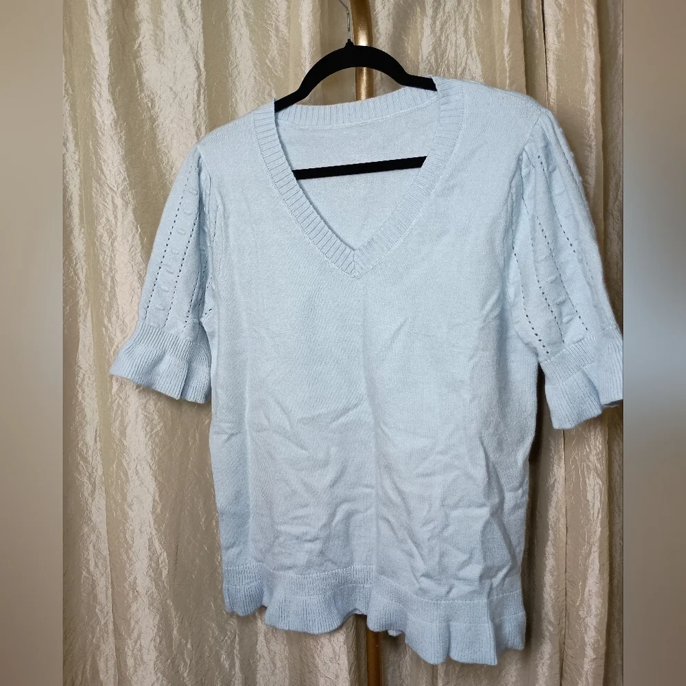 Light Blue Women's Sweater Size L